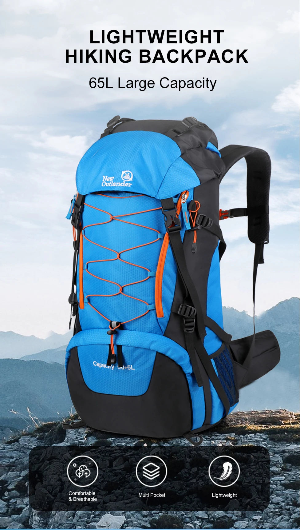 WESTTUNE Waterproof Climbing Backpack