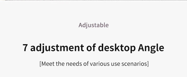 Foldable Laptop Bed Desk] Portable Adjustable Height Foldable Laptop Bed Desk with Wooden Surface - Storage Slots & Drawers for