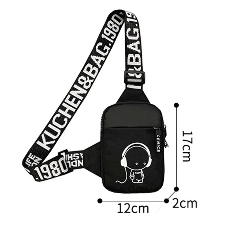 Men's Shoulder Bag INS Trend Waterproof Small Bag Messenger Bag Square Crossbody Bags Bag For Men Sacoche Homme