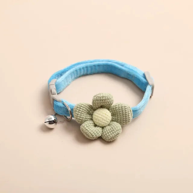 1Pc Cat Collar with Cute Flower Adjustable