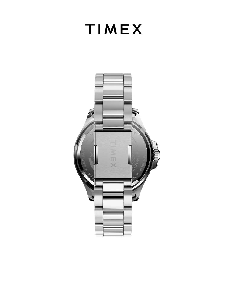 TIMEX Brand Men's Watch Luxury Leisure Multifunction Watches for Men Calendar Quartz Steel Strip Wristwatch