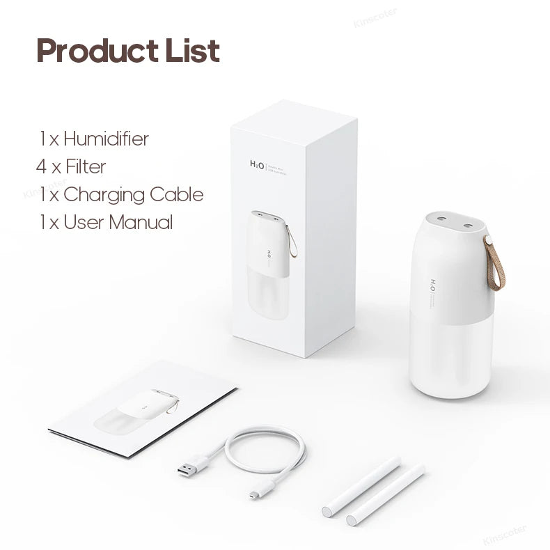 Cordless Rechargeable Air Humidifier