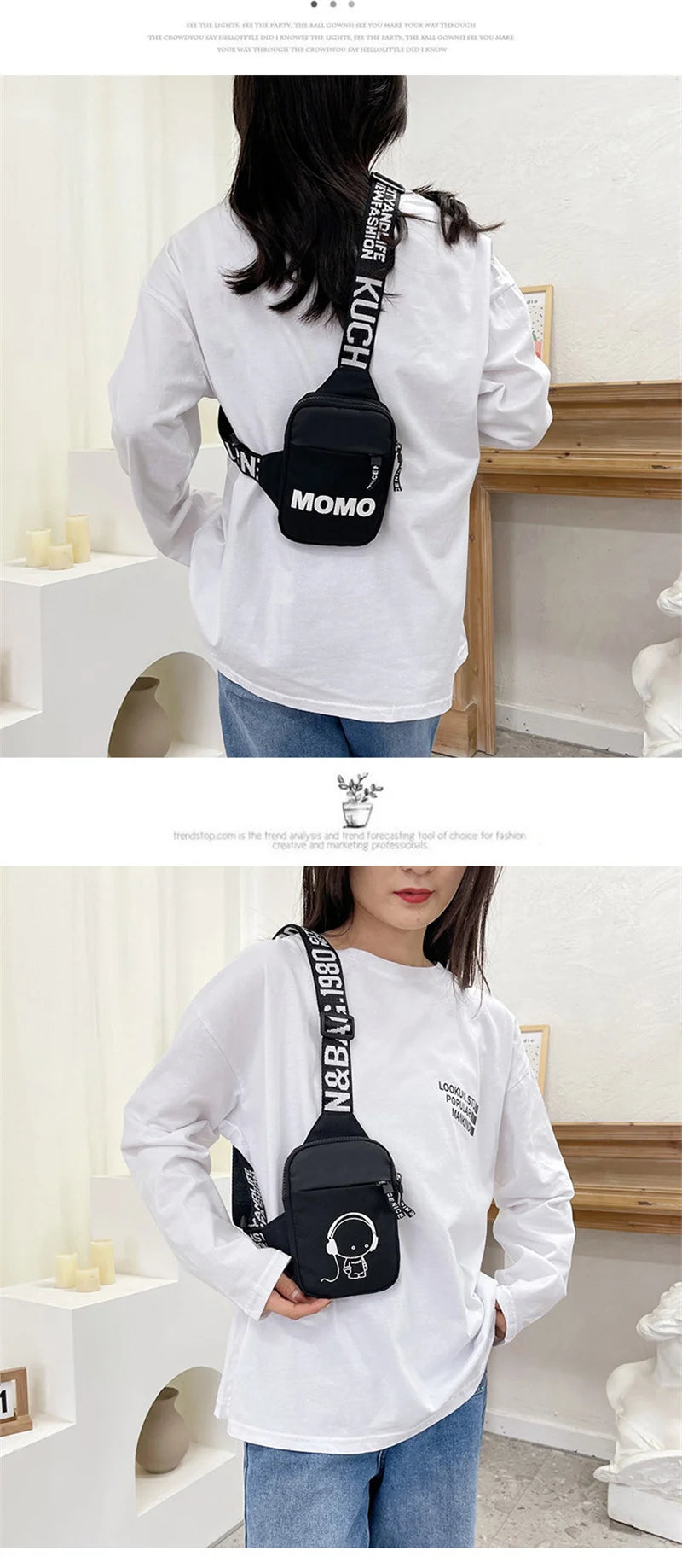 Men's Shoulder Bag INS Trend Waterproof Small Bag Messenger Bag Square Crossbody Bags Bag For Men Sacoche Homme