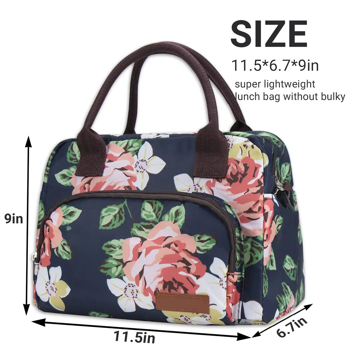 Leopard Lunch Box Insulated Camping Bag With Detachable Shoulder Strap Large Thermal Bag Organizer For Adults Work Picnic