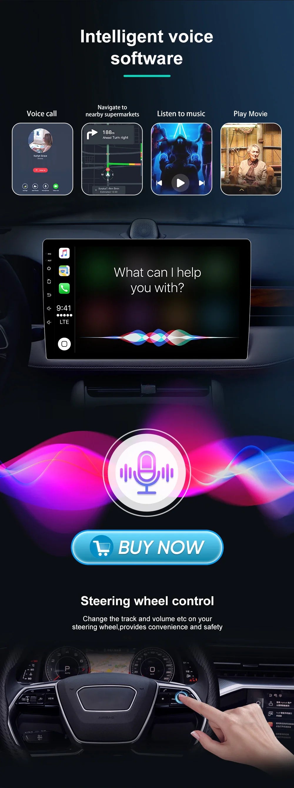 Android 14 For Jeep Compass 2 MP 2016 2017 2018 2019 Car Radio Stereo Multimedia Navigation GPS Auto Radio Player Carplay Screen