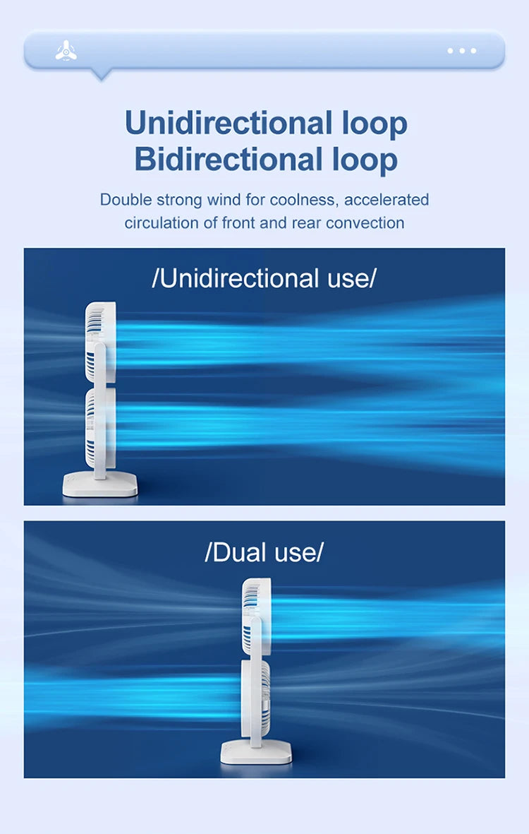USB Charging Desktop Fan Portable Rotatable Desktop Electric Fan Suitable For Outdoor Picnic Student Dormitory Office Home Use