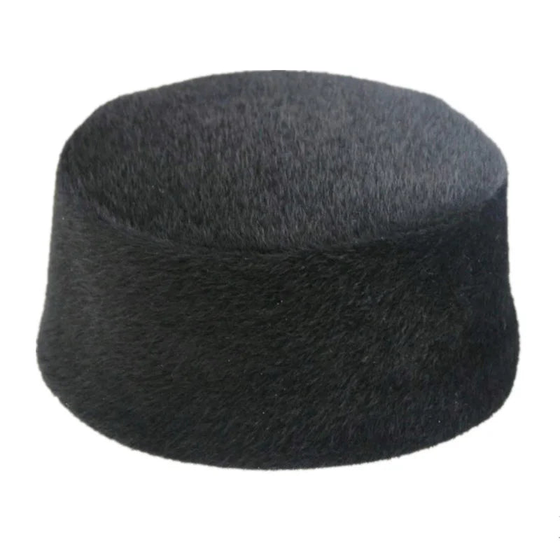Muslim Caps For Men Freeshipping Prayer Top Hat Plush Kufi Kippa Bonnet Islamic Saudi Arabia Winter Cotton Lint Jewish