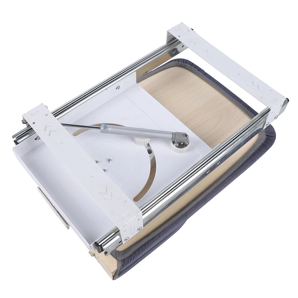 Foldable Ironing Board, Cabinet Mount, Push-Pull Sturdy Metal Frame  80x29.5cm / 31.5x11.6in (Gray)