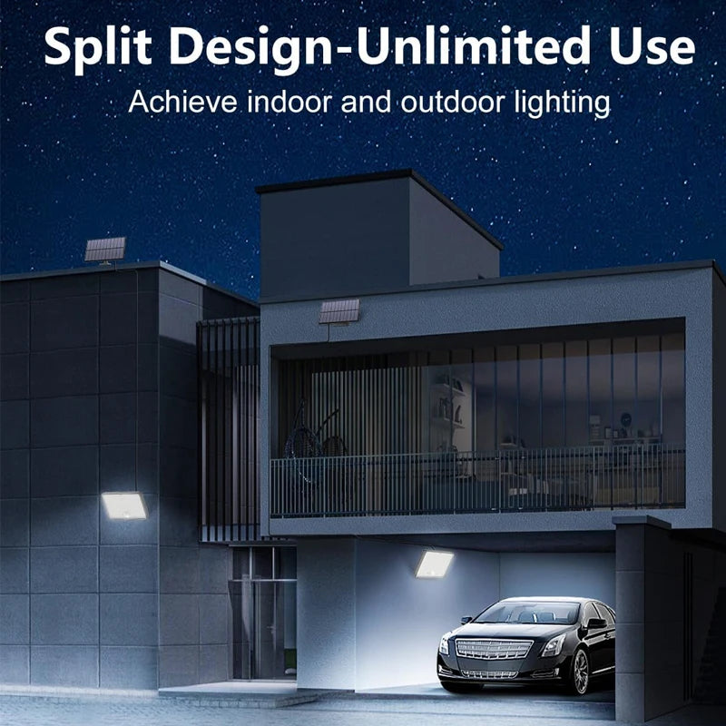 Outdoor Solar Motion Sensor Lights 400LED with Remote Control Flood Wall Lamp IP65 Waterproof Solar Powered Security Spot Lights