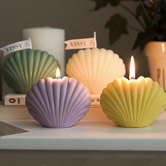 3D Ocean Shell Candle Mould DIY Plaster