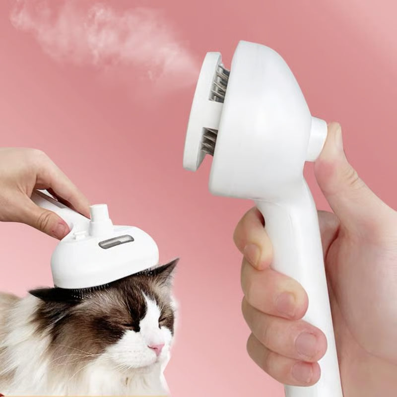 The All-in-One Pet Grooming Mist Brush