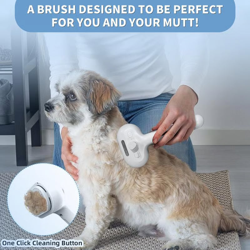 The All-in-One Pet Grooming Mist Brush