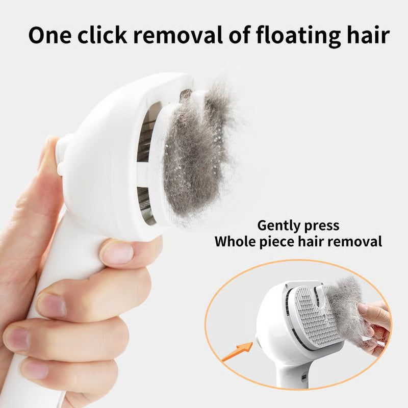 The All-in-One Pet Grooming Mist Brush