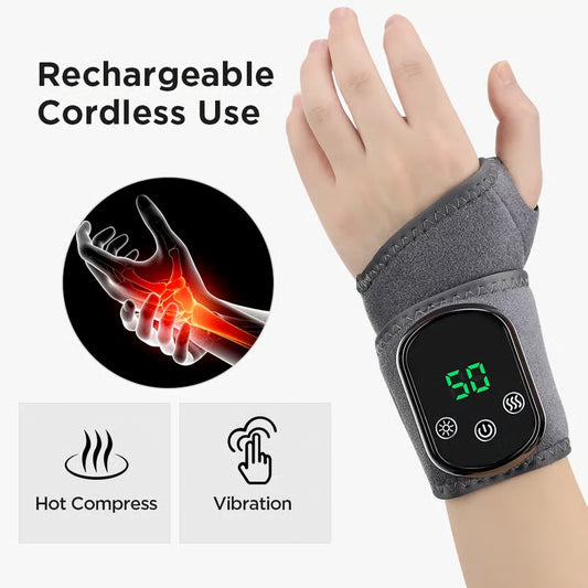 Three-speed vibration heat therapy massager for hands and feet