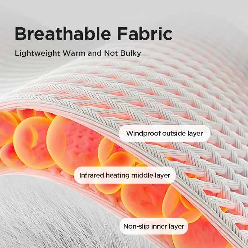 Three-speed vibration heat therapy massager for hands and feet