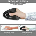 Ergonomic Vertical Wireless Mouse